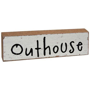 3 Set Ye Olde Outhouse Blocks - The Fox Decor